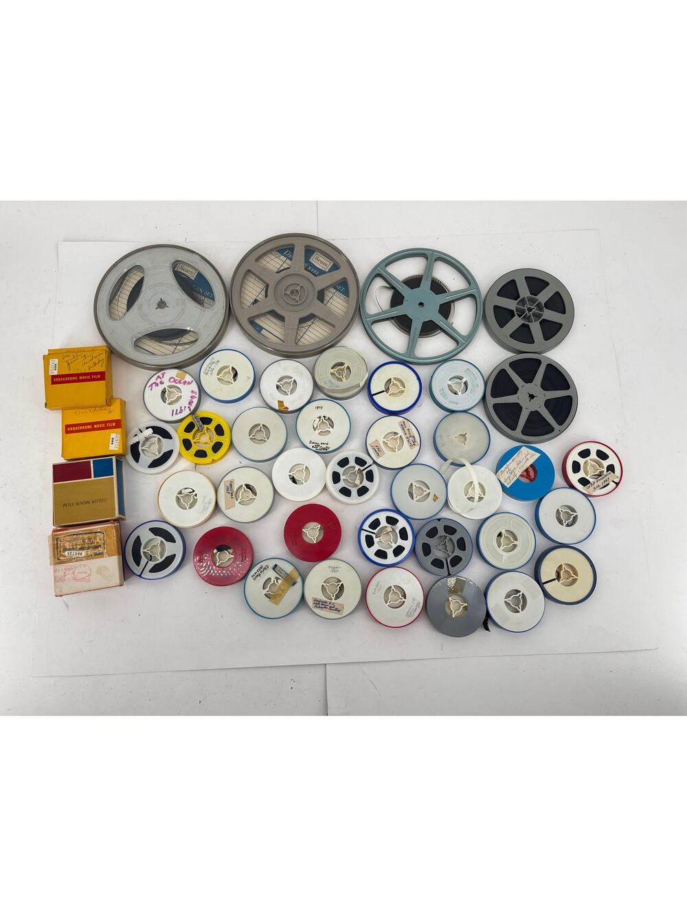 Large Lot of Vintage 8mm & Super 8 Home Movie Film Reels Kodachrome Estate